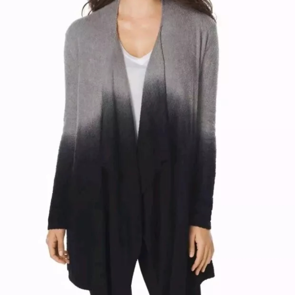 Barefoot Dreams Calypso Wrap Cardigan Sweater Large Xl Bamboo Chic Lite Ombre